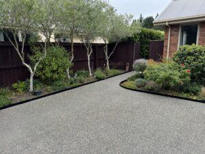 walkway black coated steel edging