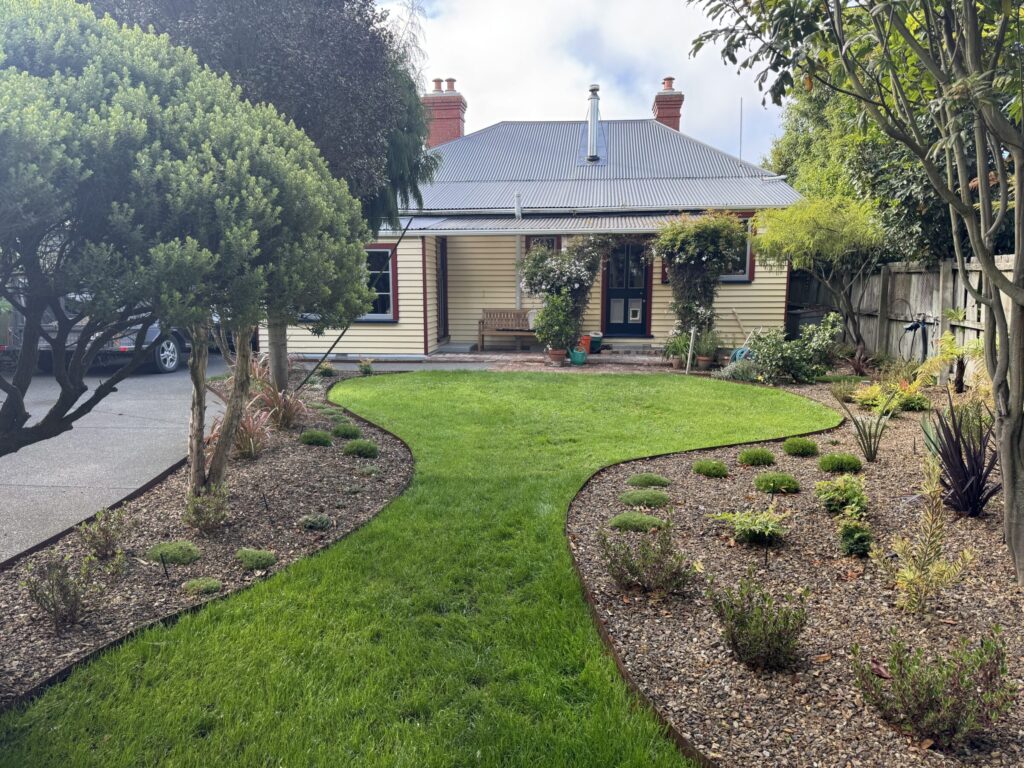 corten steel edging design